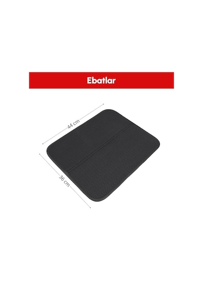 Pıkas 2 Li Mikrofiber Bulaşık Kurutma Matı 36x44 Cm Ultra Emici Mat Tezgah Üstü Bulaşık Pedi Açık Bej