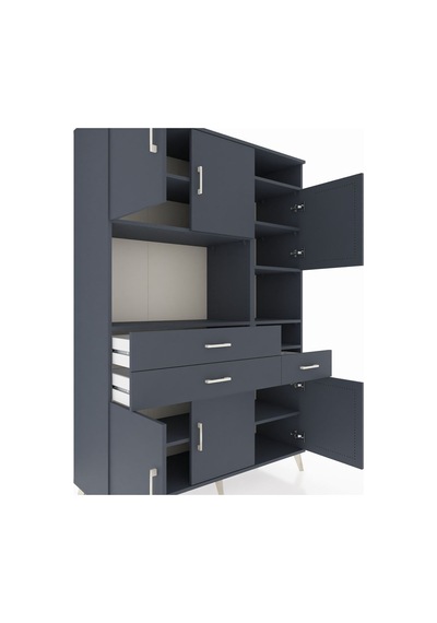 Hyperion Dolap 10 Raflı 3 Çekmeceli 6 Kapaklı 132x44x195 Antrasit-antrasit/antrasit Antrasıt/antrasıt - Antrasıt Hyperion Dolap 10 Raflı 3 Çekmeceli 6 Kapaklı 132x44x195 Antrasit-antrasit/antrasit Antrasıt/antrasıt - Antrasıt