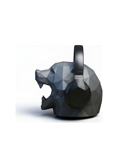 Happy3dworld Ayı Figürlü Kulaklık Standı, 3d Baskı Low Poly Masaüstü Heykel