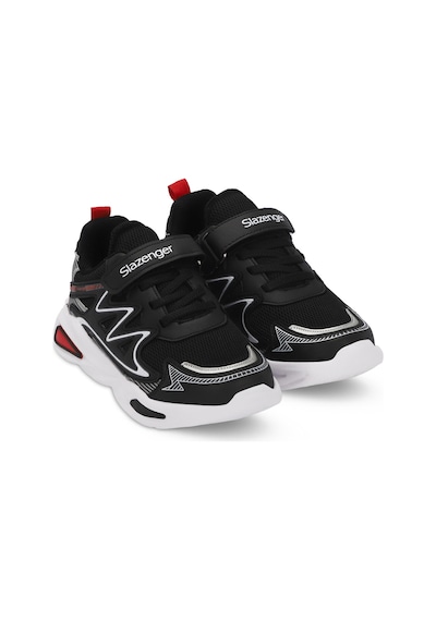 Slazenger KYRIE Çocuk Cırt Cırtlı Siyah / Kırmızı Günlük Spor Ayakkabısı