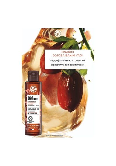 Yves Rocher Onarıcı Jojoba Bakım Yağı -tüm Saçlar / Huile Botanique - Prebiyotik, Vegan -100ml
