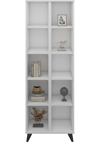 Simple Kitaplık 8 Raflı 60x30x176 Beyaz Beyaz Simple Kitaplık 8 Raflı 60x30x176 Beyaz Beyaz