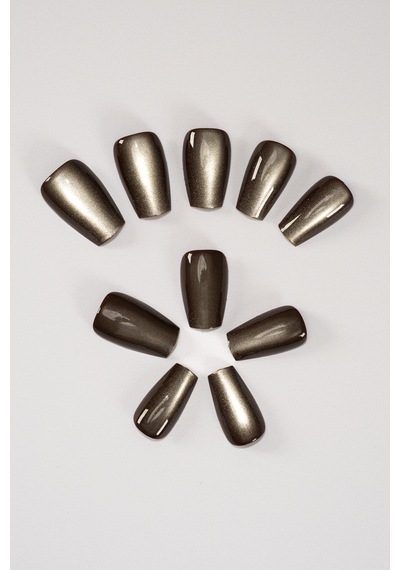 Pop Beautytakma Tırnak Seti & Zararsız Yapıştırıcı, Cat Eye Popbeauty10145