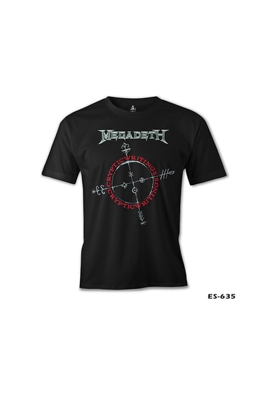 Megadeth - Cryptic Writings Siyah Erkek Tshirt 001