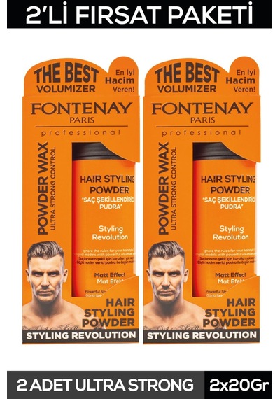 Fontenay Saç Şekillendirici Pudra Toz Wax Ultra Strong 20gr X2