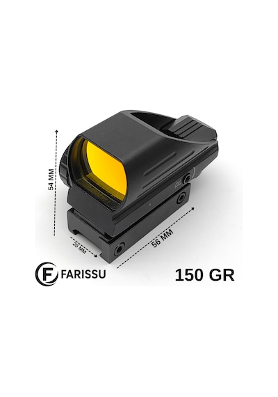 103hd Red Dot Reflex Nişangah 3 Moa 4 Retikül 20 Mm Ray Siyah
