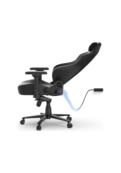 Dxracer Martıan Serisi Deri Oyun Koltuğu, 4d Kolçaklar, 4d Entegre Bel Desteği, 90 135 Sırt Yatma Desteğ Siyah