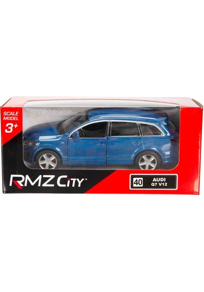1:32 Rmz City Jeep Serisi Die Cast Çek Bırak Model Araba - Mavi Audi Q7 V12