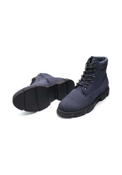 Costo Shoes Büyük Numara Erkek Bot Rahat Geniş Kalıp Lacivert