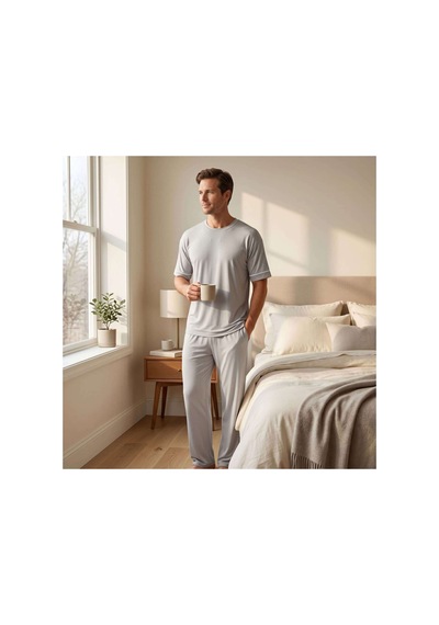 Othello Cooling Jersey Erkek Pijama Takımı - M/l - Gri - 893328190 Gri - 893328190 Gri