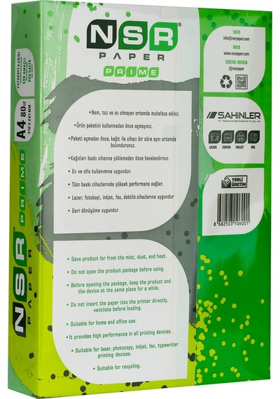 Nsr Paper Prıme A4 Fotokopi Kağıdı 80 Gr 500 Sayfa