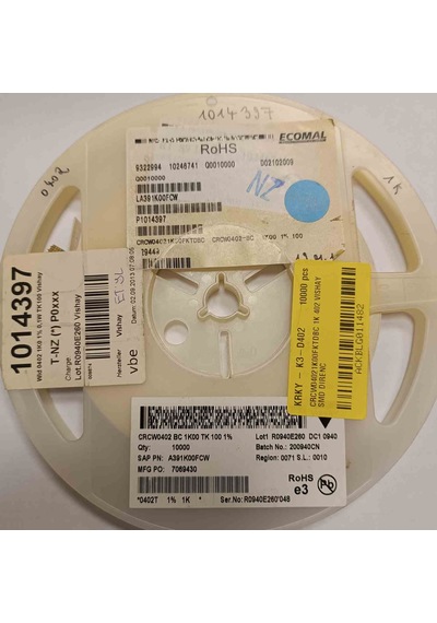 Crcw04021k00fktdbc 1k 402 Vıshay Smd Direnç 750 Adet