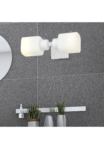 Armin 2li Beyaz Banyo Aplik Beyaz