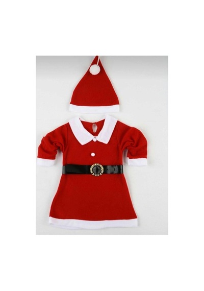 Pembecin Noel Kız Yılbaşı Kostümü Kırmızı
