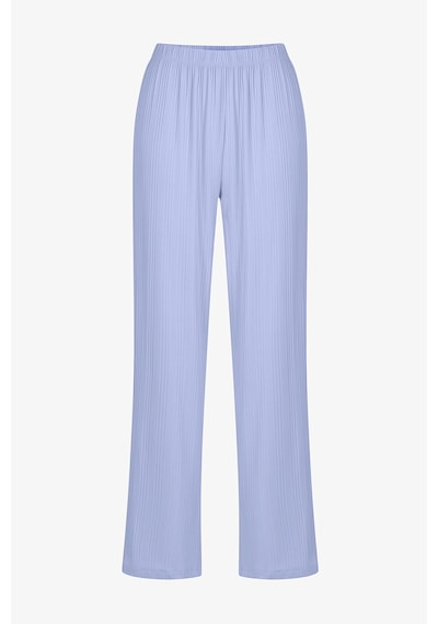 Penti Mavi Emily Rib Gömlek Pantolon Pijama Takımı Mavi