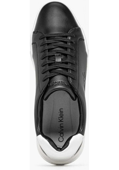 Calvin Klein Chunky Cupsole Bağcıklı Deri Erkek Siyah Sneaker Ym0ym01344-06w Siyah