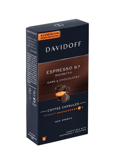 Davidoff Espresso 57 Ristretto 10'lu Kapsül Kahve Nespresso Uyumlu