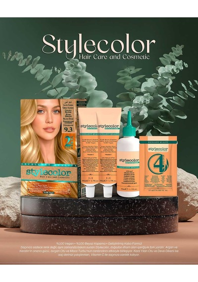 Stylecolor Bitkisel İçerikli Vegan Krem Saç Boyası 9.3 - Altın Sarısı