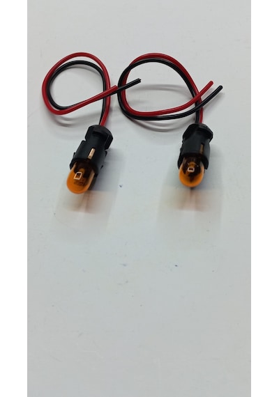 12V T10 Turuncu Ampul Ve Duy Takım Unıversal  Cam