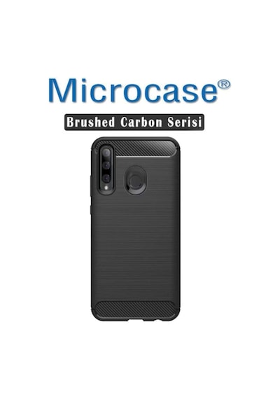 Huawei Honor 20 Lite Brushed Carbon Kilif + Cam (Seç) 364469569