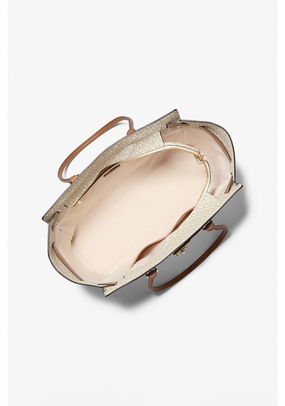 Michael Kors Kadın Hamilton Moderne Büyük Boy Desenli Omuz Çantası - Krem/taba Vanilla - Acrn