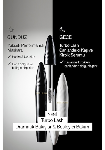 Estee Lauder Turbo Lash Canlandırıcı Güçlendirici ve Besleyici Kaş ve Kirpik Gece Serumu 6 ML