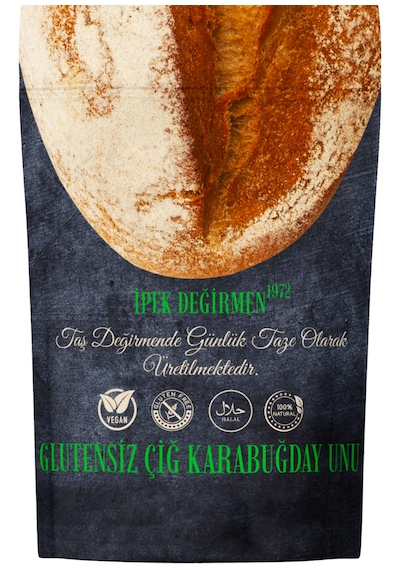 İpek Değirmen Çiğ Karabuğday Unu 1 kg Glutensiz Yeşil Greçka Taze Doğal Vegan Ketojenik Saf Süper Gıda