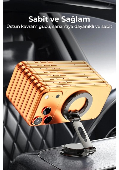 Ven-dens Vd-hd066 Manyetik Telefon Tutucu, Araç Ve Masaüstü Kullanım, Yatay Ve Dikey, Siyah