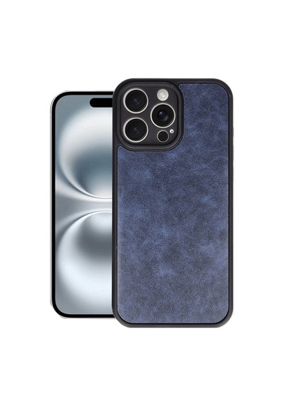 Apple İphone 16 Pro Max Kılıf Aras Deri Kapak - Lacivert