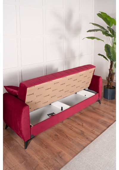 Kilim Mobilya Linda Koltuk Takımı 3 2 B B Bordo