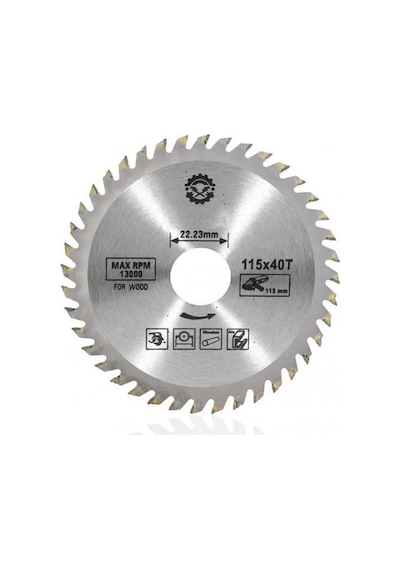 Ahşap Kesme Sunta Testeresi 115 Mm 40 Diş Elmas Daire Testere Bıçağı Ahşap Kesme Testere Flex T