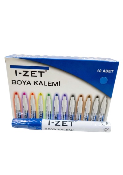 I-zet Paint Marker Kalem Mavi 12 Adet