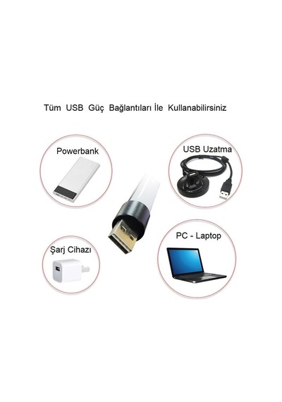 Upway Dolgu Led Işık Usb 16 Renk Kumandalı 40 Cm Rgb Aydınlatma Gece Lambası Diğer