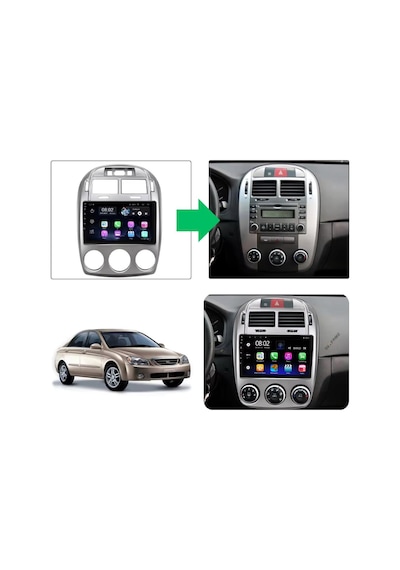 Kia Cerato Android Multimedya Sistemi 4-64 Clarion 2004-2006