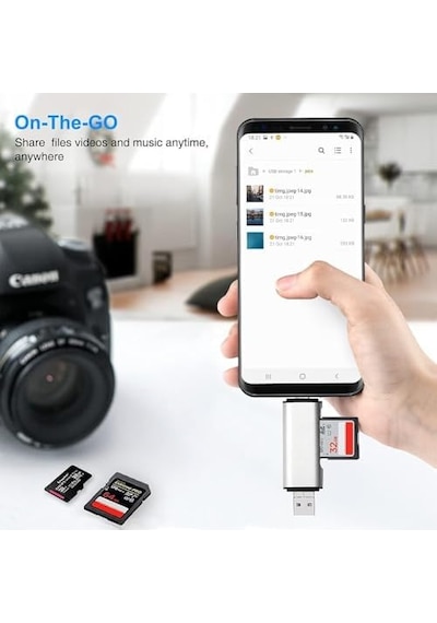 Ads-103 Macbook Uyumlu Type-c To Usb 3.0 Flash Otg Veri Aktarım Sd Tf Tak Çalıştır Kart Okuyucu Çevirici Hub Adaptör