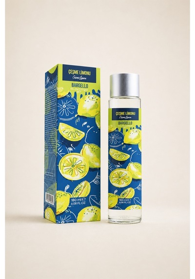 Çeşme Limonu 180 Ml Cam Dökme Kapak Kolonya Edc