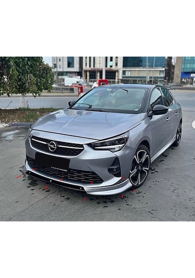 Corsa F Ön Tampon Ek - Difüzör - Marşpiyel - Boyasız - Siyah - Plastik