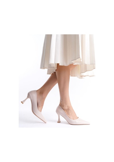 Trendella Kadın Mat Bej Stiletto Tr08ms27j