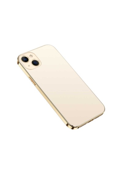 Apple Uyumlu iPhone 13 Kılıf Zore Bobo Kapak Gold