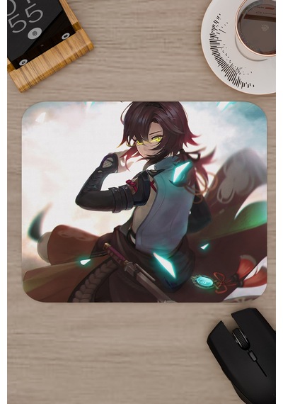 Heizou Genshin Impact Anime Oyuncu V5 - 22x18 Gaming Mouse Pad Fare Altlığı