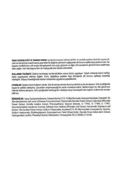 Dr. Dermalok Tiger Grass Ton Eşitleyici ve Yoğun Onarıcı Bakım Kremi 20 ML