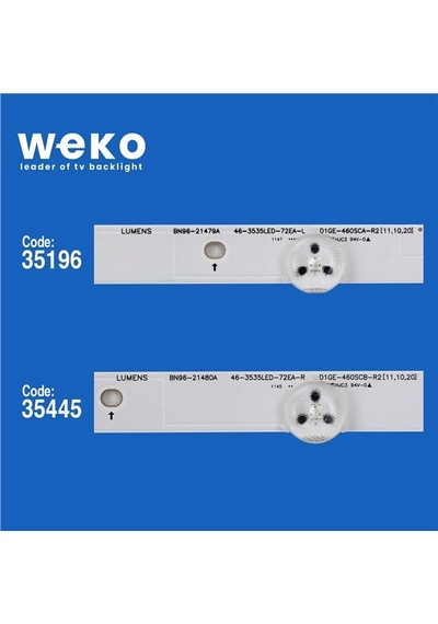 Samsung Uyumlu  Ue46eh5000 46'' İnç 12 Adet Tv Led Bar Tvnizin İçindeki Led Barla Aynısı Olduğunu Görmeden Almayınız. Led Bar Ürünlerinde Paket Açıldığında İade Kabul Edilmemektedir.