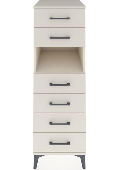Kronos Dolap Tek Raflı 6 Çekmeceli 44x59x134 Aytaşı-aytaşı Aytaşı