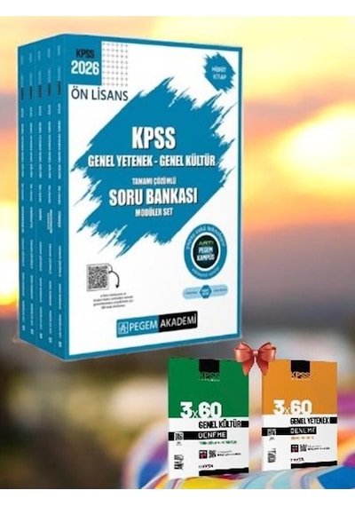 2026 Kpss Ön Lisans Soru Bankası Modüler Set Genel Yetenek Genel Kültür Tamamı Çözümlü Ve Deneme