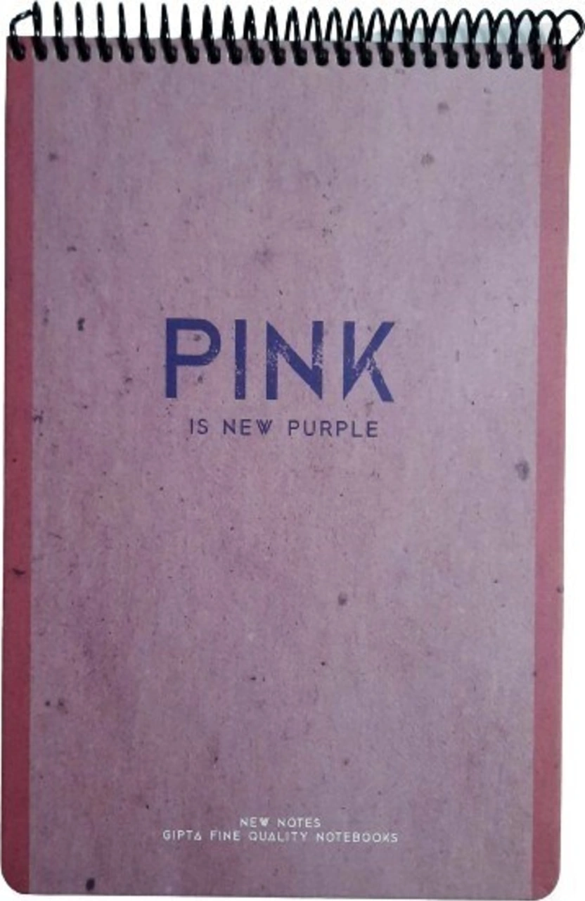 New Notes Pink Is New Purple Spiralli Sert Kapak 100 Yaprak 17x24 Kareli Bloknot