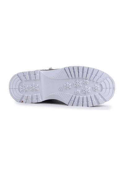 Kiko Kids Termo Taban Kız Çocuk Bot 621 Kırışık Taşlı Siyah