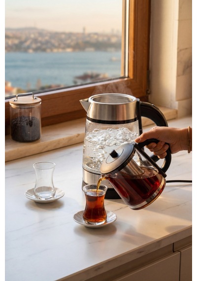 Acar Ultimate Pro Tea Max 1.8 L Cam Çay Makinesi