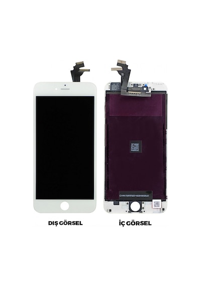 Teknonet Apple Uyumlu iPhone 6 Plus Lcd+dokunmatik+çıtalı - Beyaz