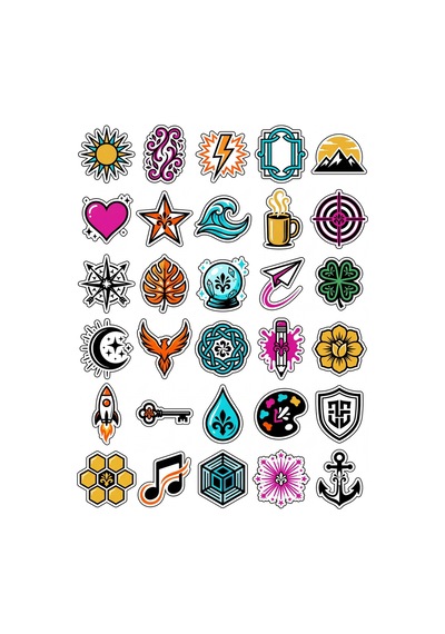Karma Koleksiyon Motivasyon Sticker Seti 150 Adet - 5'li Mega Paket - Laptop Defter Ajanda Etiketi Çok Renkli