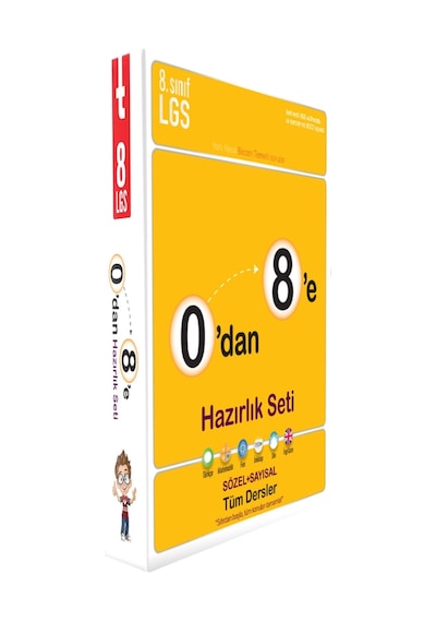 Tonguç Akademi 8.sınıf Lgs 0 Dan 8 E Hazırlık Seti Yeni 2020